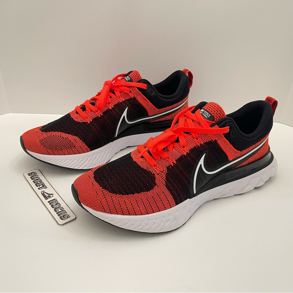 NIKE REACT INFINITY RUN FK 2 Men's Size 14 Crimson Black